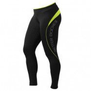 Fitness Long Tights, black/lime, Better Bodies