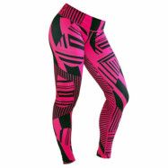 Fitted Abstract Tights - Pink / xs