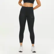 Flattering Curved High Waist Tights, Black