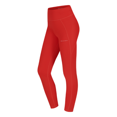 Flattering High Waist Tights, Fiery Red