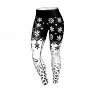 Frost Leggings, black/white, Anarchy
