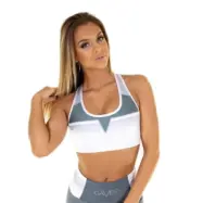 Grand Slam Sports Bra, grey/white, Gavelo