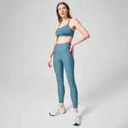 Graphic High Waist Tights, Ocean Blue