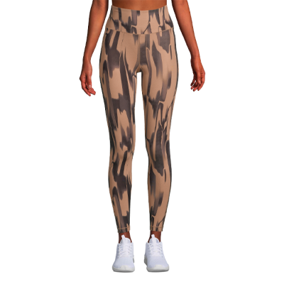 High Waist Printed Tights, Embrace Beige