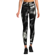 Iconic Printed 7/8 Tights, Haze Beige/Black