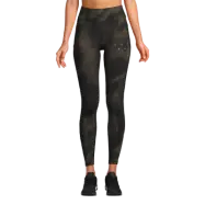 Iconic Printed 7/8 Tights, Haze Dk Green