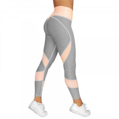 Peach Swirl Tights, light grey/peach, Gavelo