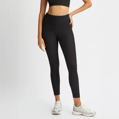 Ribbade Tights Svart