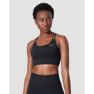 Ribbed Define Seamless Sports Bra, Black