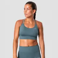 Ribbed Define Seamless Sports Bra, Jungle Green
