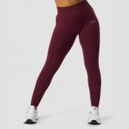 Ribbed Define Seamless Tights, Dark Burgundy