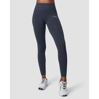 Ribbed Define Seamless Tights, Smokey Blue