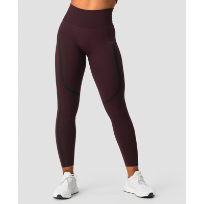 Rush Seamless Tights, Burgundy