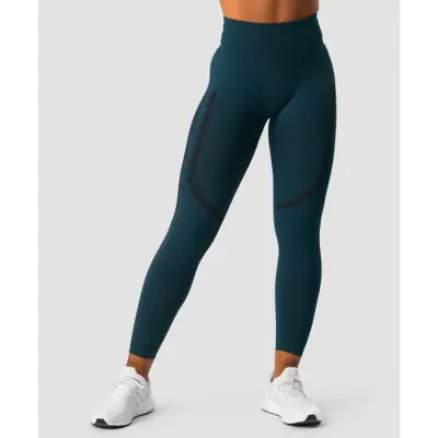 Rush Seamless Tights, Dark Teal