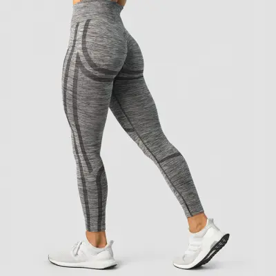 Rush Seamless Tights, Grey Melange