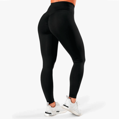 Scrunch V-Shape Tights, Black