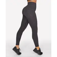 Seamless Ribbed Plum Melange Tights - l