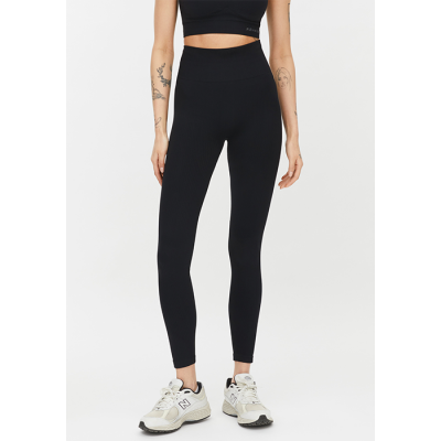 Seamless Soft Rib Tights, Black