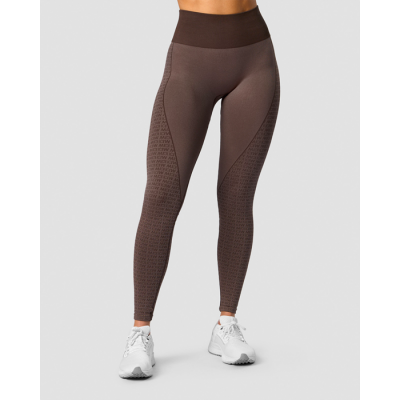 Signature Seamless Tights, Dark Brown