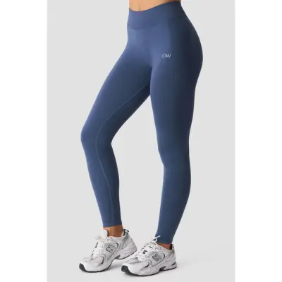 Smooth Seamless Tights V‑form Blå