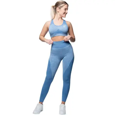 Wabisabi Seamless Leggings Ocean Blue - m