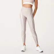 Wilma Sprint Tights, Silver Peony