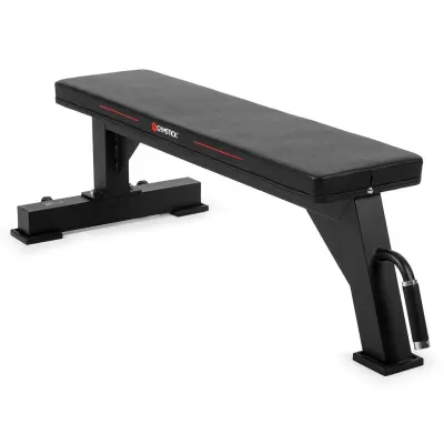 Träningsbänk Plan Maxvikt 500kg Svart (Flat Bench Pro) - Gymstick