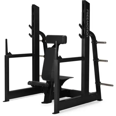 Freemotion Epic Free Weight Military Press, Träningsbänk med ställning