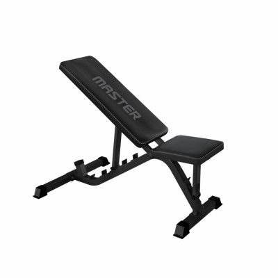 Master Fitness Träningsbänk Justerbar Maxvikt 200kg Svart