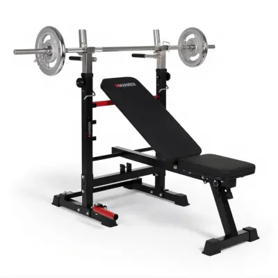 Träningsbänk Folding Bench& Barbell Rack Force 4.0, Hammer