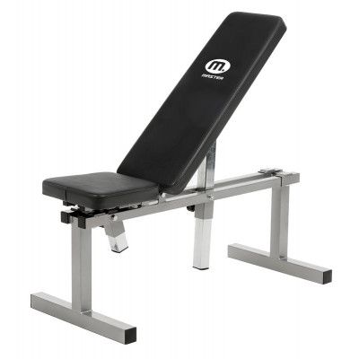 Master Fitness Träningsbänk Justerbar Maxvikt 200kg Silver I