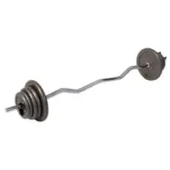 Curlstångsset, 30 kg JTC Power, Gängad stång med säkerhetslås