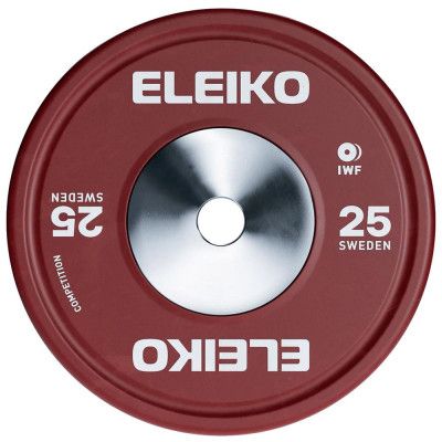 Eleiko IWF Weightlifting Competition Plate, Viktskiva Gummerad