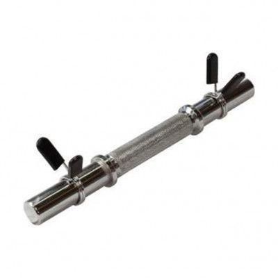 FitNord Dumbbell Bar 35 cm, Spring Collars, 30 mm, Hantelgrepp