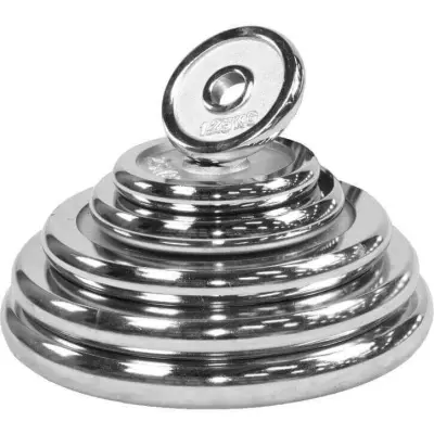 Gorilla Sports CHROME 5 kg, Viktskivor järn