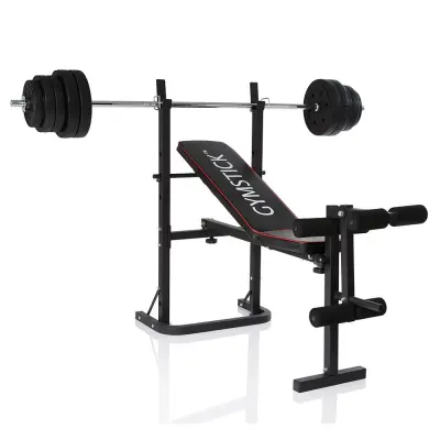Gymstick Weight Bench With 40kg Set, Träningsbänk