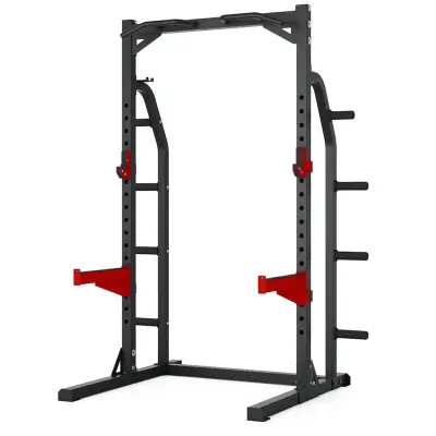 Master Fitness Halfrack Med Vikthäng XT8 Svart/Röd