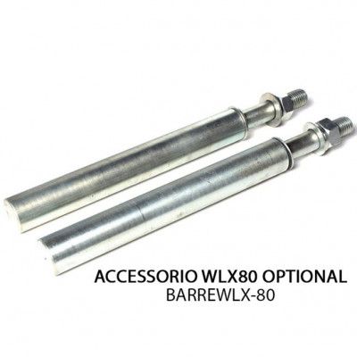 Kit of two steel bars for elastic bands