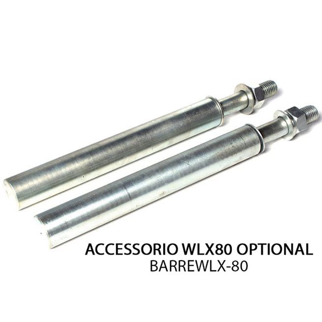 Kit of two steel bars for elastic bands Burpeesbutiken