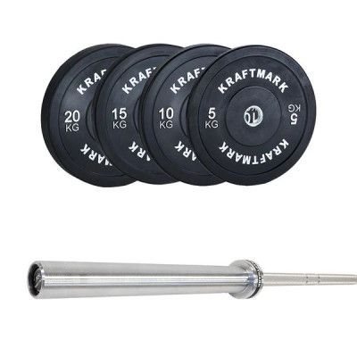 Kraftmark Internationellt Viktset + Skivstång Cf 3.0, Kompletta skivstångset