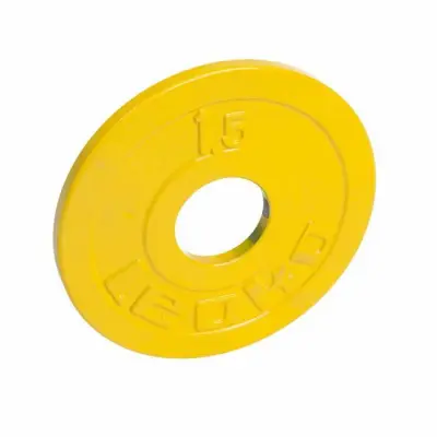 LEOKO viktskiva i metall 1,5 kg, IPF-godkänd för styrkelyft