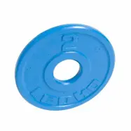 LEOKO viktskiva i metall 2 kg, IPF-godkänd för styrkelyft