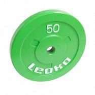 LEOKO viktskiva i metall 50 kg, IPF-godkänd för styrkelyft