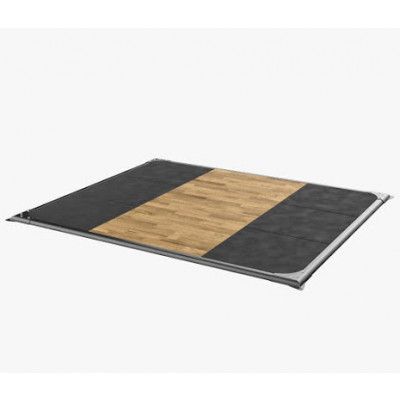 Eleiko Performance Platform, 2,4x2m - Charcoal/Oak