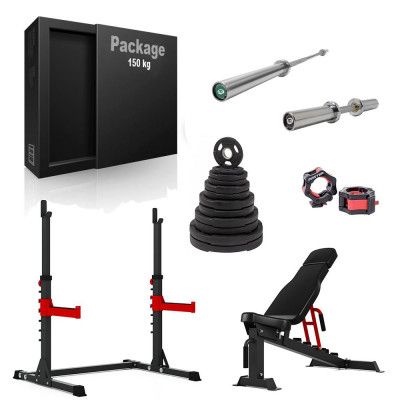 Master Fitness 150 kg - Skivstångspaket Master Deluxe 50 mm paket