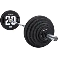Master Fitness PU Plate - Studio, Skivstångsset gummerade