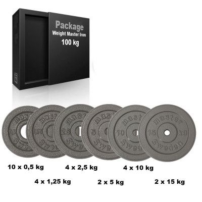 Master Fitness Viktpaket Master Järn 100 kg
