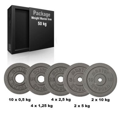 Master Fitness Viktpaket Master Järn 50 kg