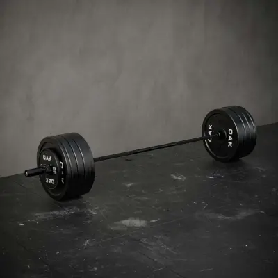OAK Pro Skivstångspaket 20 kg med 90 kg Viktskivor