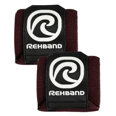 Rehband X-RX Wrist Wraps, Burgundy